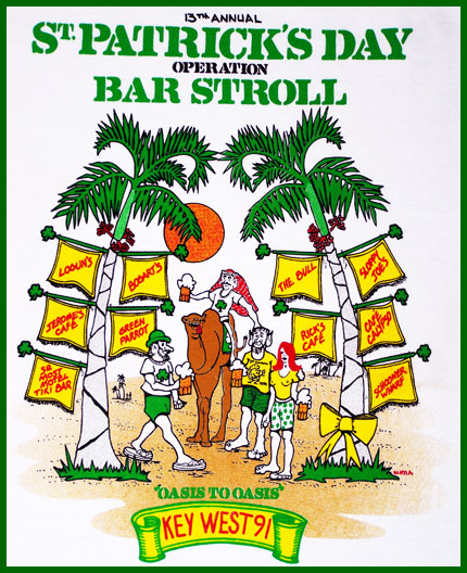 1991 St. Patrick's Day Bar None Suds Run T-Shirt