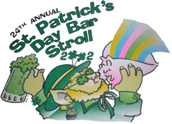 2002 St. Patrick's Day Bar Stroll T-Shirt