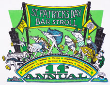 1989 St. Patrick's Day Bar Stroll T-Shirt